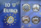 Monaco, Luxemburg, Vatikan 4 x Medaille Gedenkprägungen - 10 Jahre Euro - -