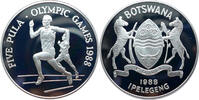 Botswana 5 Pula Olympische Sommerspiele 1988 in Seoul - Läufer -