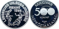 Ungarn 500 Forint Fussball WM 1986 in Mexico -