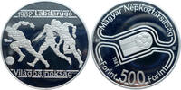 Ungarn 500 Forint 1981 Fußball WM 1982 in Spanien PP, fleckig angelaufen 24,50 EUR  plus 8,00 EUR verzending