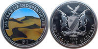 Namibia 1 Dollar 5 Jahre Unabhängigkeit - Farbmünze -