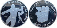 Kongo 1000 Francs Olympische Spiele 1996 in Atlanta - Diskuswerfer -