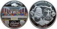 Medaille Leonardo Da Vinci -sein Leben - seine Werke- Das Abendmahl -