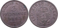 Preußen 3 Pfennige Wilhelm I. 1861-1888 -