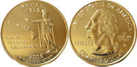 USA Quarter-Dollar Die offiziellen Quarter-Dollars der USA -Hawaii 1959- -