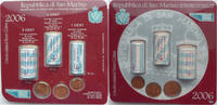 San Marino 1,68 Euro Originalblister mit je einer ORIGINALROLLE 20 x 1, 2 und 5 Ct -