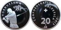 Schweiz 20 Franken Hornussen -