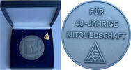 Deutschland Medaille + Ehrenstecknadel IG Metall für 40 Jährige Mitgliedschaft Augsburg -
