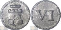 Provincie Zeeland - Stad Middelburg Loodje Schepenloodje of Raadspenning (Presentie- of Armenpenning) van VI stuivers. -