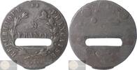 France Historical medal Uniface coin like medal of 5 Francs -