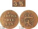 Nederlands-Indië 2 cent Onbekende jaartalwijziging -