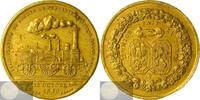 Belgium Historical Medal 1843 Opening van de spoorweg tussen België en Rhénan door Hart XF