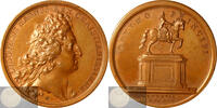 France Historical Medal 1699 Statue équestre de Louis XIV - Monument by J. Mauger XF