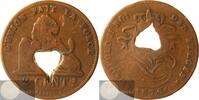 Belgium Historical Medal 2 Centimes 1876 - Love Token - Demonitzed with a heart -