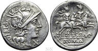 Römische Republik Denar L. SEMPRONIUS PITIO. Denarius (148 BC). Rome. -