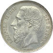 BELGIUM 2 Francs 1867 FR Leopold II MS
