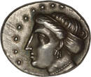 ANCIENT GREECE AR Drachm c. 350/30-300 BC Paphlagonia - Sinope EF