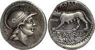 ROMAN REPUBLIC AR Denarius Satriena - Publius Satrienus -