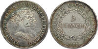 ITALIAN STATES 5 Franchi Principality of Lucca and Piombino - Felice Baciocchi & Elisa Bonaparte -