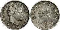 KINGDOM OF ITALY 5 Soldi (25 Centisimi) Napoleon I -