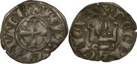 CRUSADER STATES BI Denier tournois Principality of Achaea - Isabelle de Villehardouin -