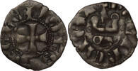 CRUSADER STATES BI Denier tournois Principality of Achaea - Jean de Gravina -
