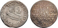 POLISH-LITHUANIAN COMMONWEALTH AR 3 Grosz (Groschen) or Trojak 1591 Sigi... 75,00 EUR  Excl. 11,00 EUR Verzending