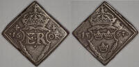 SWEDEN AR 16 &Ouml;re Klipping 1563 Erik XIV ss+ 875,00 EUR  Excl. 11,00 EUR Verzending