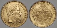 BELGIUM 20 Francs 1882 over 72 Leopold II vz+ 1150,00 EUR Gratis verzending