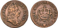 DENMARK 1/2 Skilling 1696 Christian V ss 100,00 EUR  Excl. 11,00 EUR Verzending