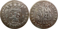 Netherlands (Republic), Holland - 6 Stuivers 'Scheepjesschelling“ 1721 s... 110,00 EUR  Excl. 5,95 EUR Verzending