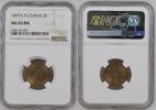 French INDOCHINA 2 Sapèque 1897A NGC MS 65 BN 520,00 EUR  Excl. 11,50 EUR Verzending