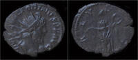 Roman antoninianus Victorinus billon antoninianus Salus standing right -