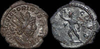 Roman antoninianus Victorinus billon antoninianus Sol advancing left. -