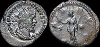 Roman antoninianus Victorinus billon antoninianus Pax standing left -