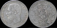 Belgium 5 frank Belgium Leopold II 5 frank 1869 -