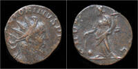 Roman antoninianus Victorinus billon antoninianus Providentia standing left -