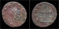 Roman antoninianus Divo Claudius II Gothicus billon antoninianus flaming altar -