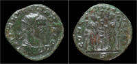 Roman antoninianus Aurelian billon antoninianus two concordia standing -