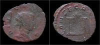 Roman antoninianus Divo Claudius II Gothicus billon antoninianus flaming altar -