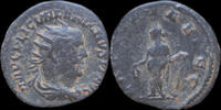Roman antoninianus Valerian I AR antoninianus Laetitia standing left -