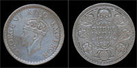 India 1/2 rupee India King George VI half rupee 1941 -