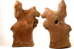 Egypt Romano-Egyptian large terracotta figure of youthful Harpocrates on horseback -