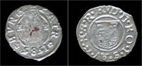 Hungary denar Hungary Rudolf AR denar 1583 K-B -