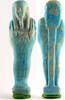 Egypt shabti Egypt Late period 26th dynasty turquoise faience shabti for Nes-min -