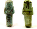Egypt shabti Egypt Third Intermediate Period 21/22th Dynasty blue-gre faience shabti for Hor. -