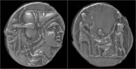 Roman denarius TI Veturius AR denarius -