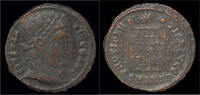 Roman follis Constantine I AE follis campgate -