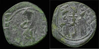 Byzantine follis Constantine X and Eudocia AE follis -