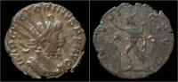 Roman antoninianus Victorinus billon antoninianus Sol standing left -